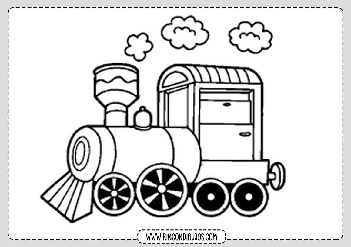 Dibujo Colorear Trenes