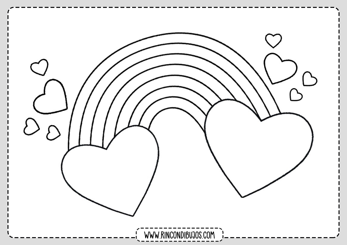 Dibujos de Corazones para colorear | Laminas Gratis