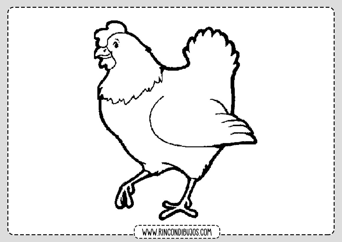 Dibujo Gallina