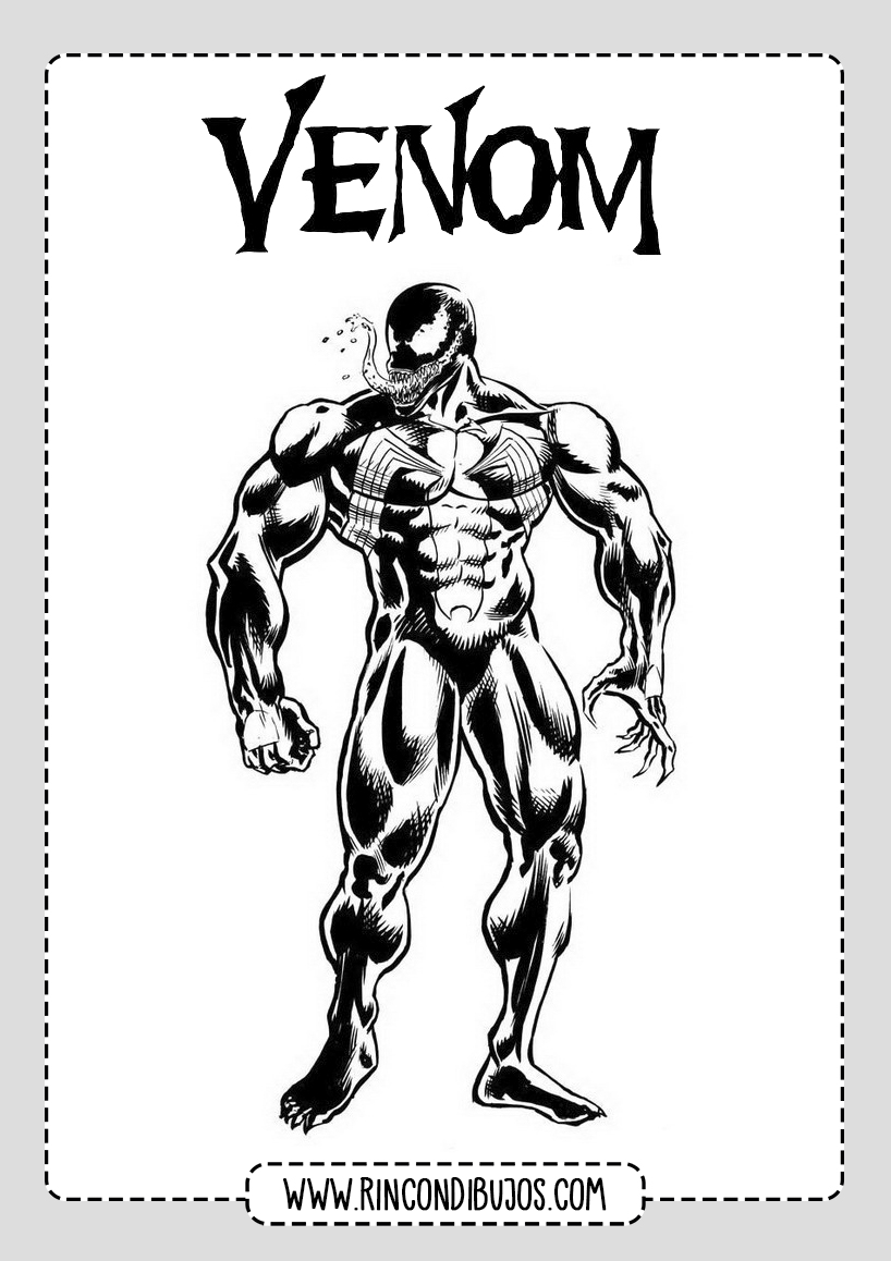 Dibujo Venom Colorear