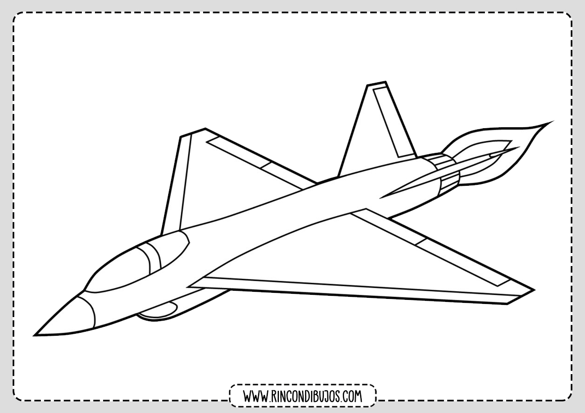 Dibujo de Avion para Pintar