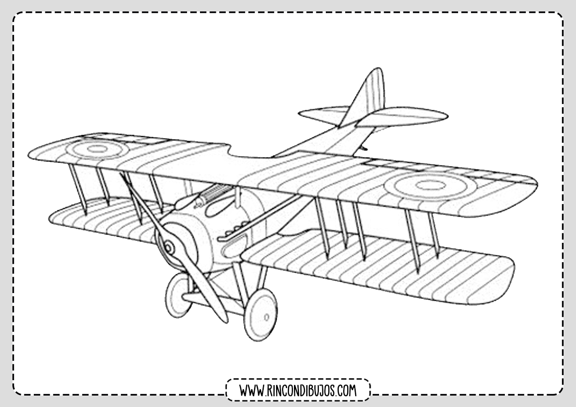 Dibujo de Avioneta para Colorear