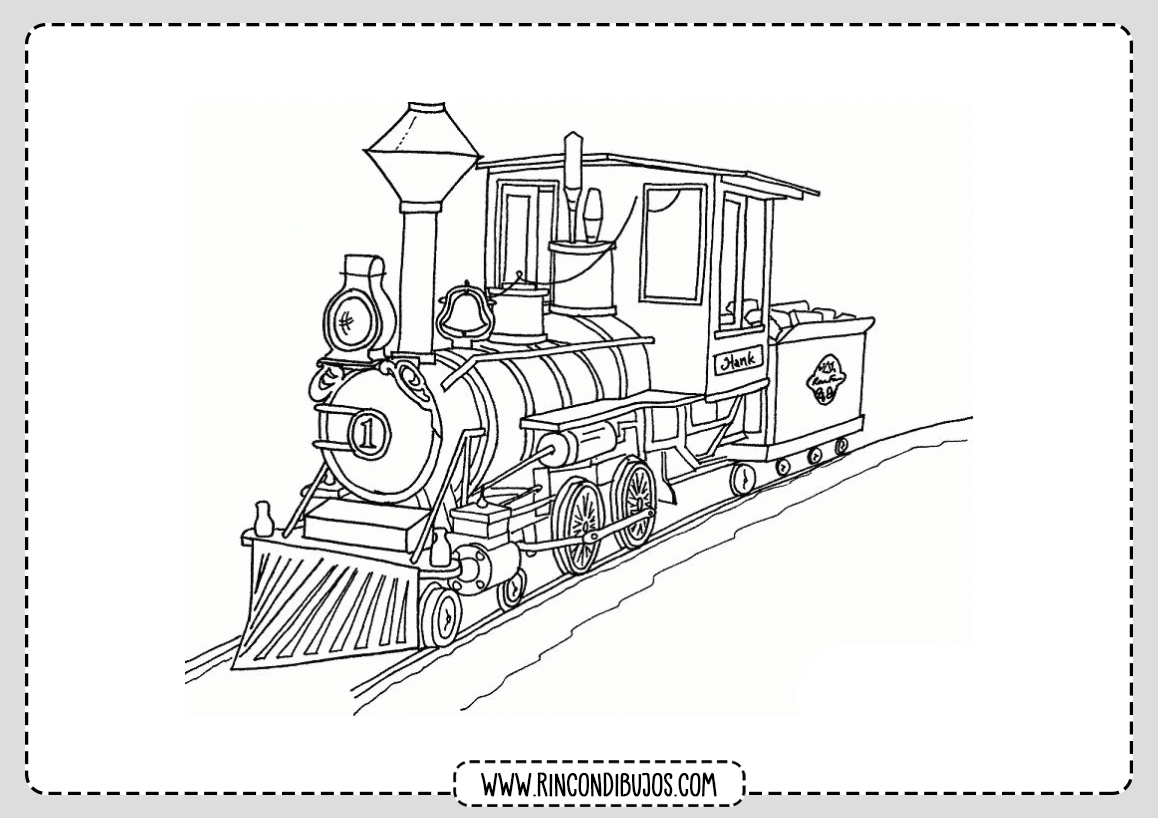 Dibujo de Tren Pintar