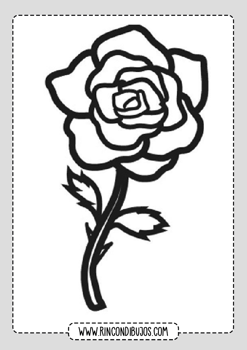 Dibujo de una rosa
