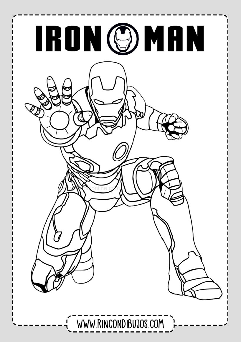 Dibujos Colorear Iron Man