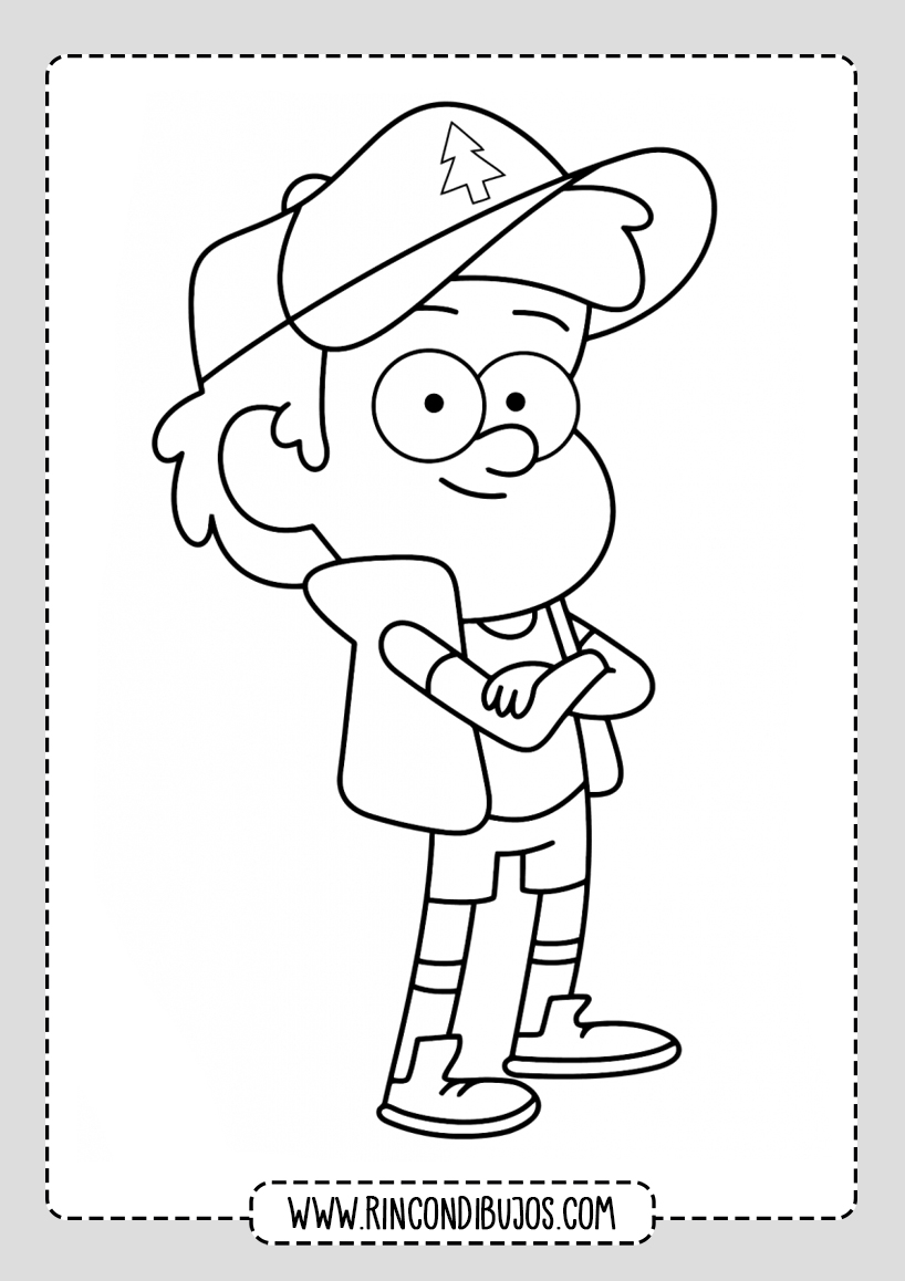 Dibujos de Gravity Falls para colorear