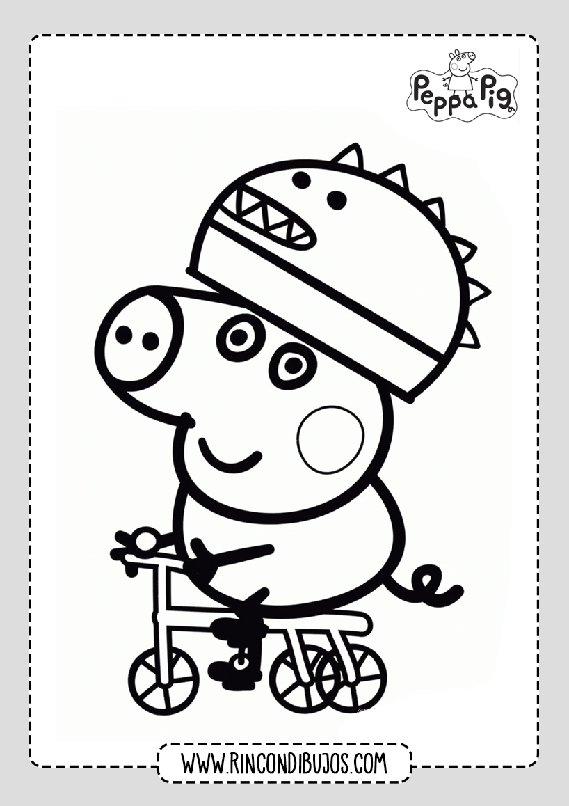 Dibujos PDF Peppa Pig Colorear