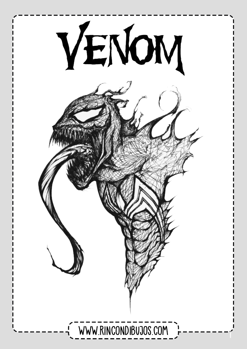 Dibujos Para Colorear Venom