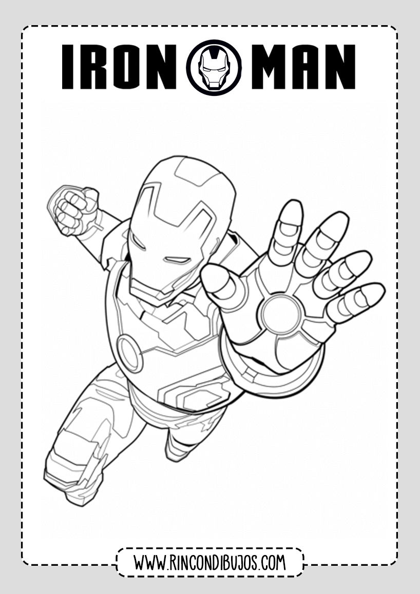 Dibujos de Colorear Iron Man