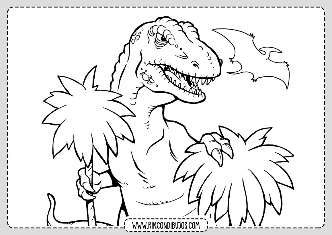 Dibujos de Dinosaurios para Pintar y Colorear