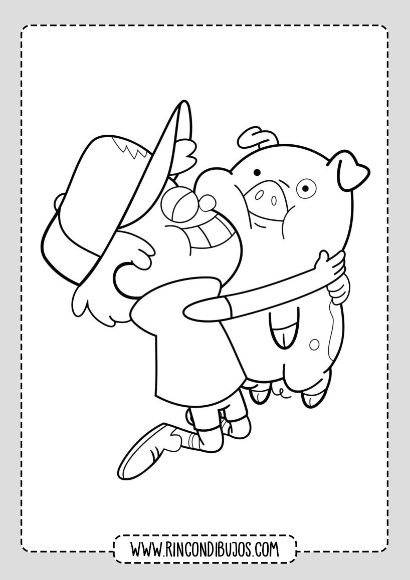 Dibujos de Gravity Falls para colorear