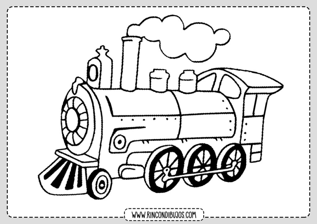 Dibujos de Locomotoras Colorear