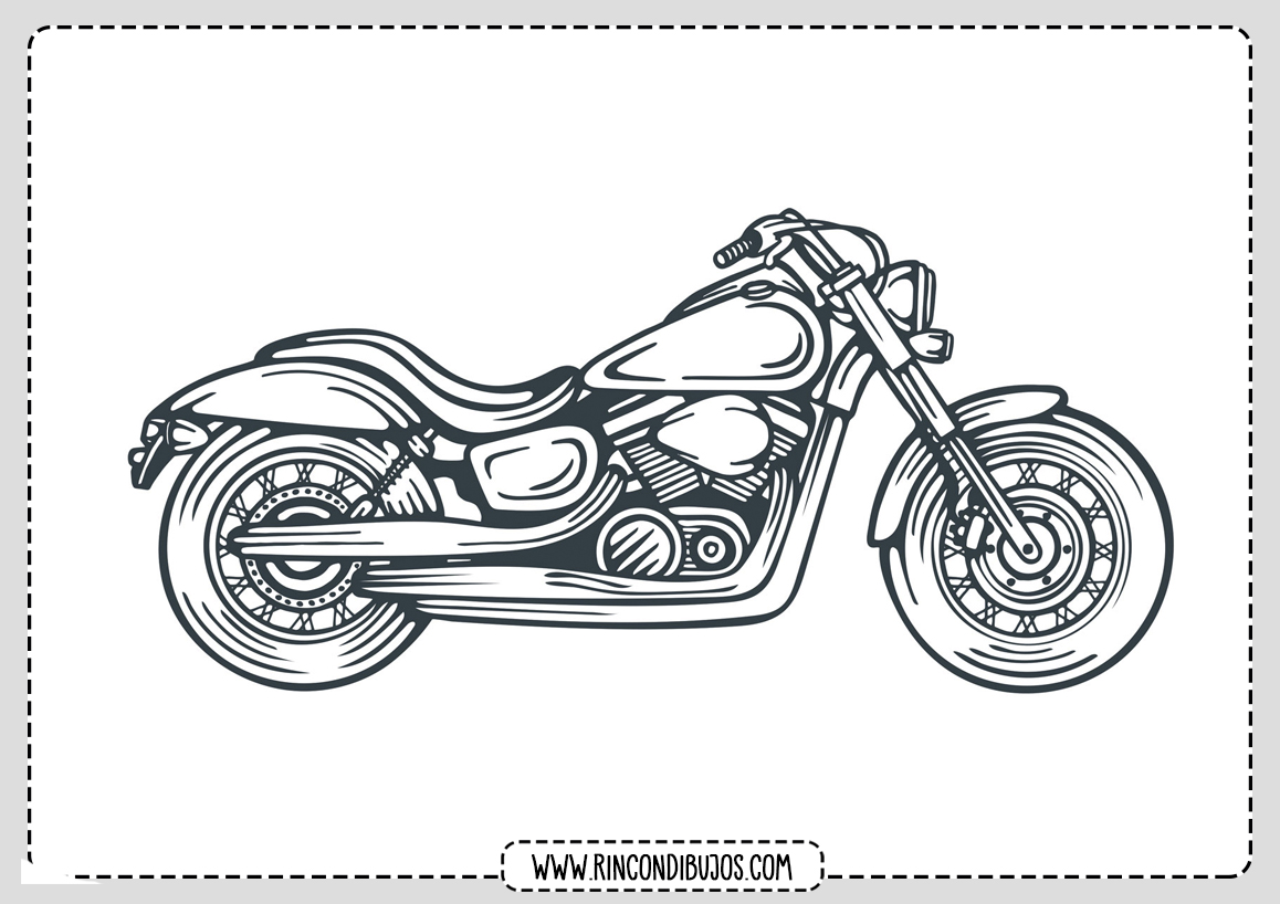 Dibujos de Motos para colorear