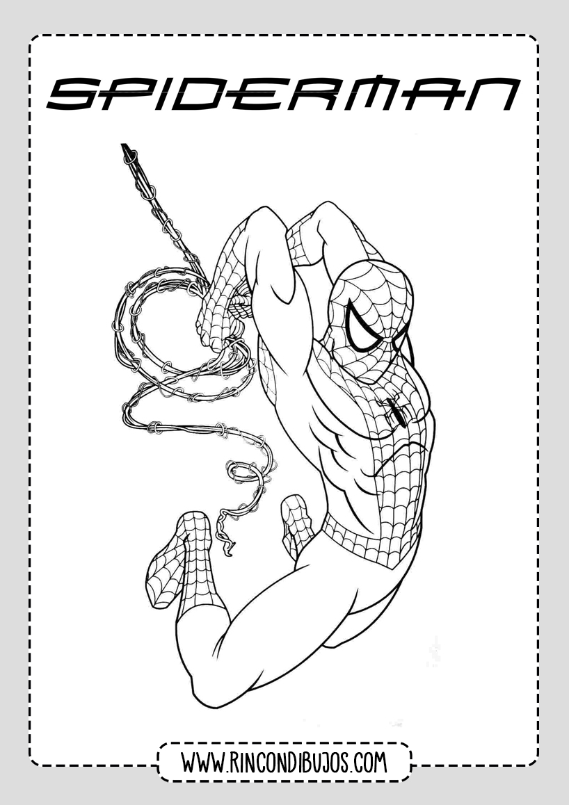 Dibujos de Spiderman para imprimir