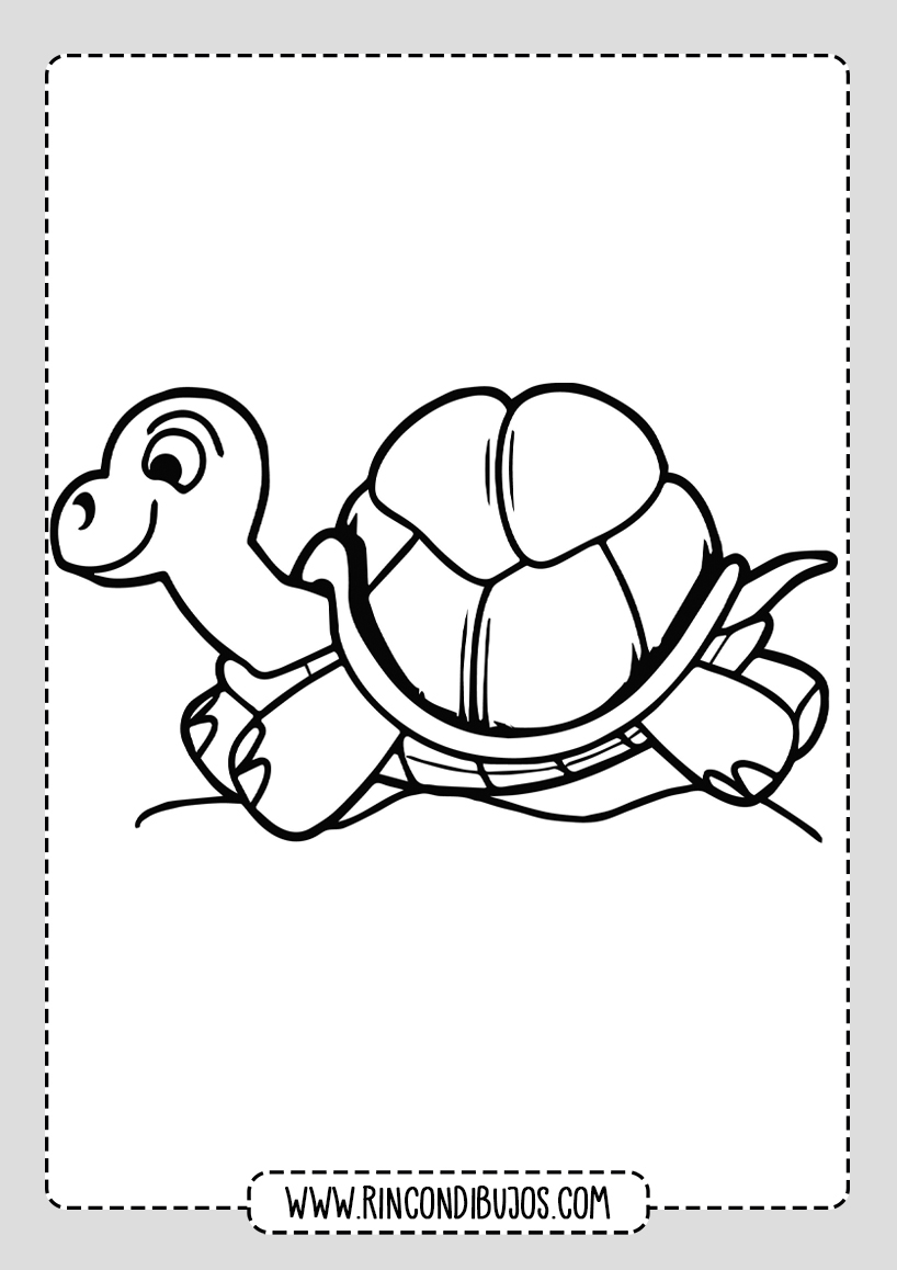 Dibujos de Tortugas Bonitos para colorear