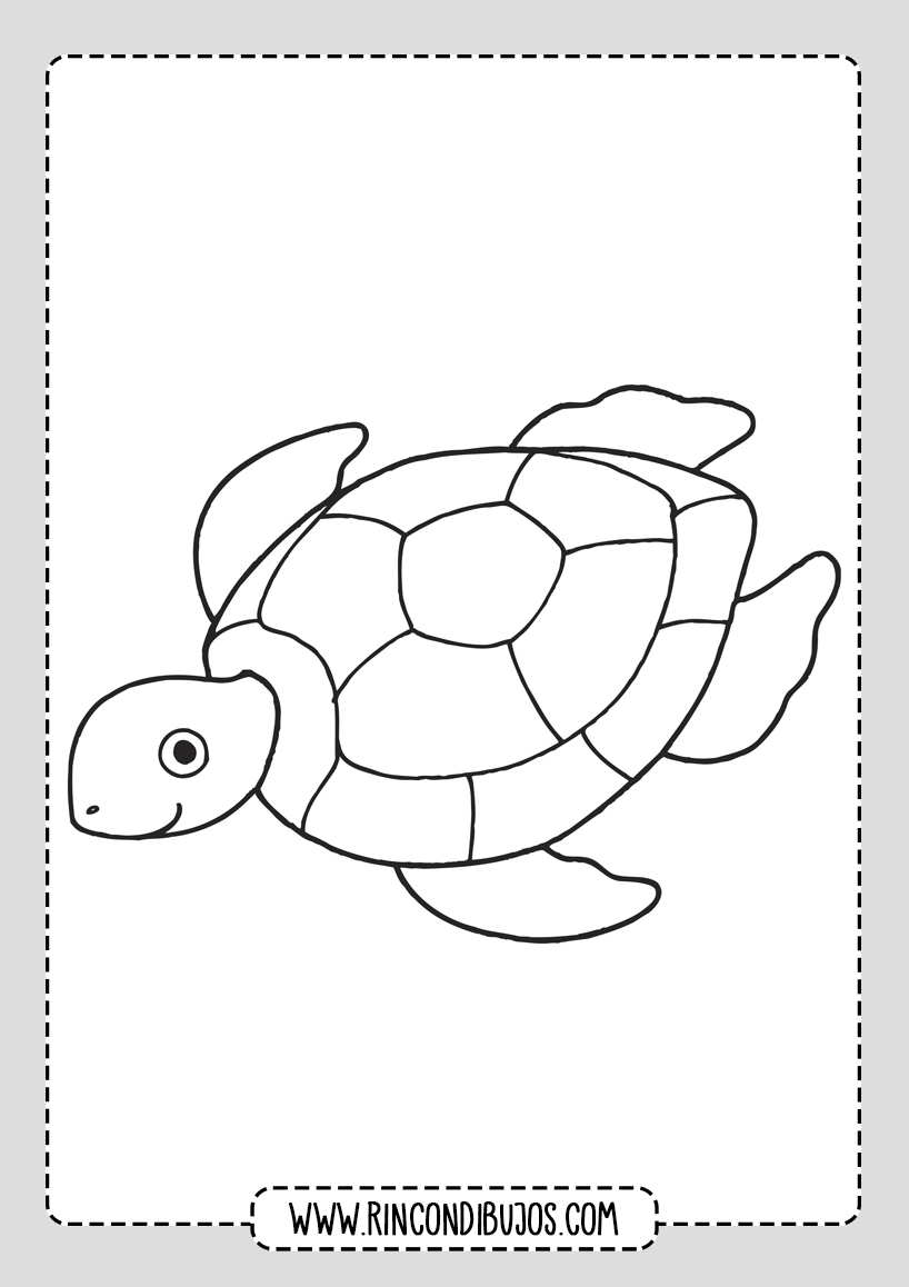 Dibujos de Tortugas Marinas para colorear
