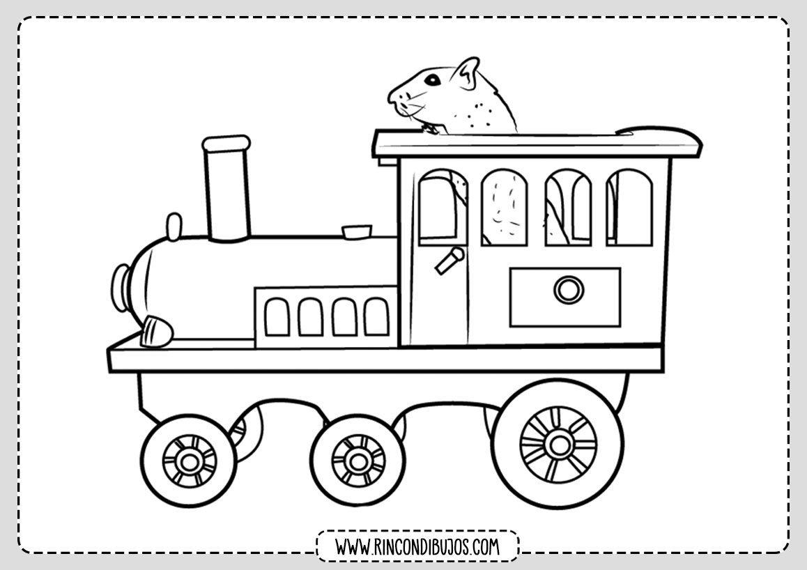 Dibujos de Trenes Para Pintar y Colorear