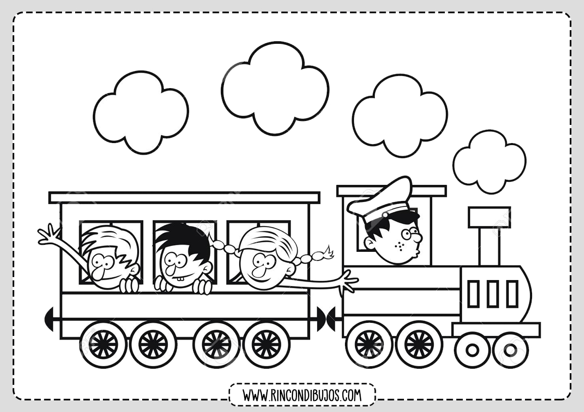 Dibujos de Trenes para colorear | Dibujos de Trenes y Locomotoras dibujos-de-trenes-para-colorear-dibujos-de-trenes-y-locomotoras
