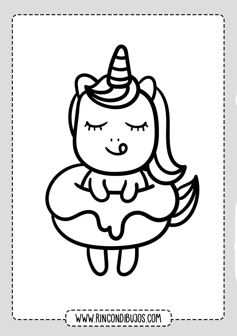 Dibujos de Unicornios Kawaii