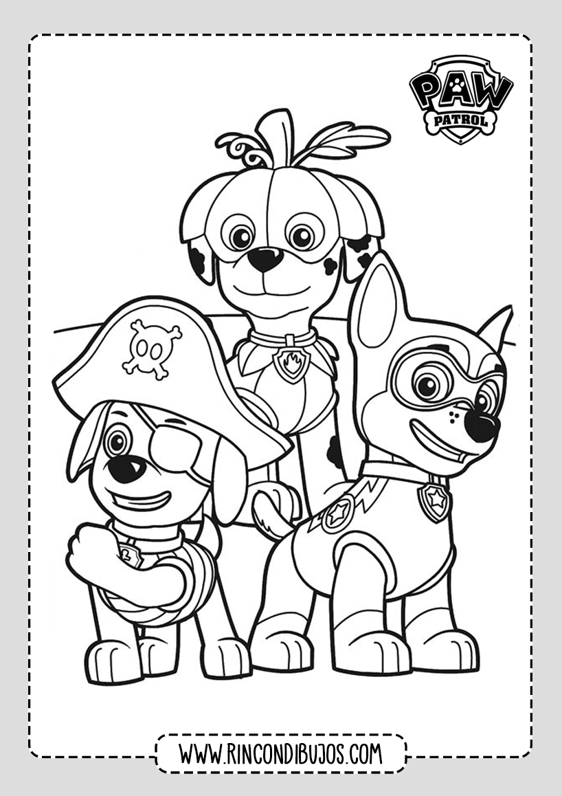 Dibujos para Pintar de Patrulla Canina