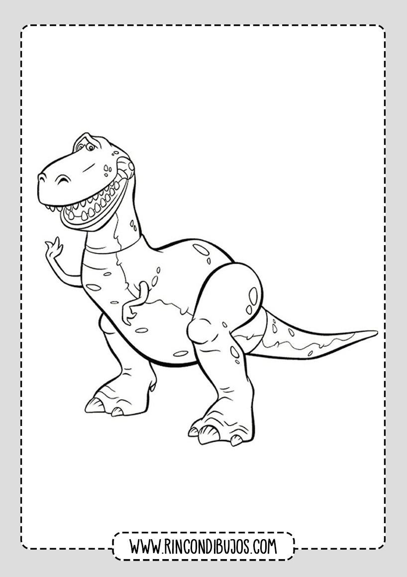 Dinosaurio Toy Story Colorear