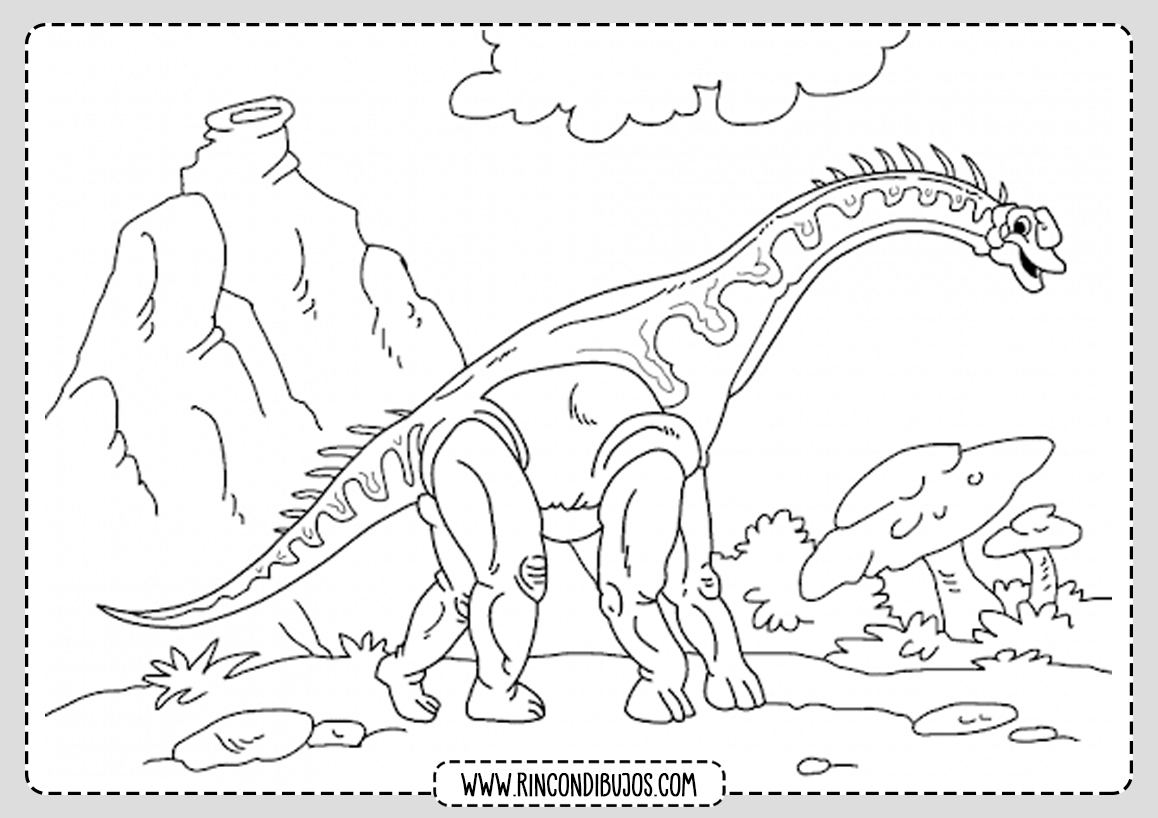 Dinosaurio para colorear