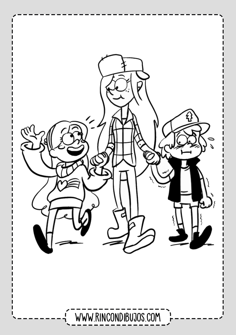 Gravity Falls Drawings Coloring Pages