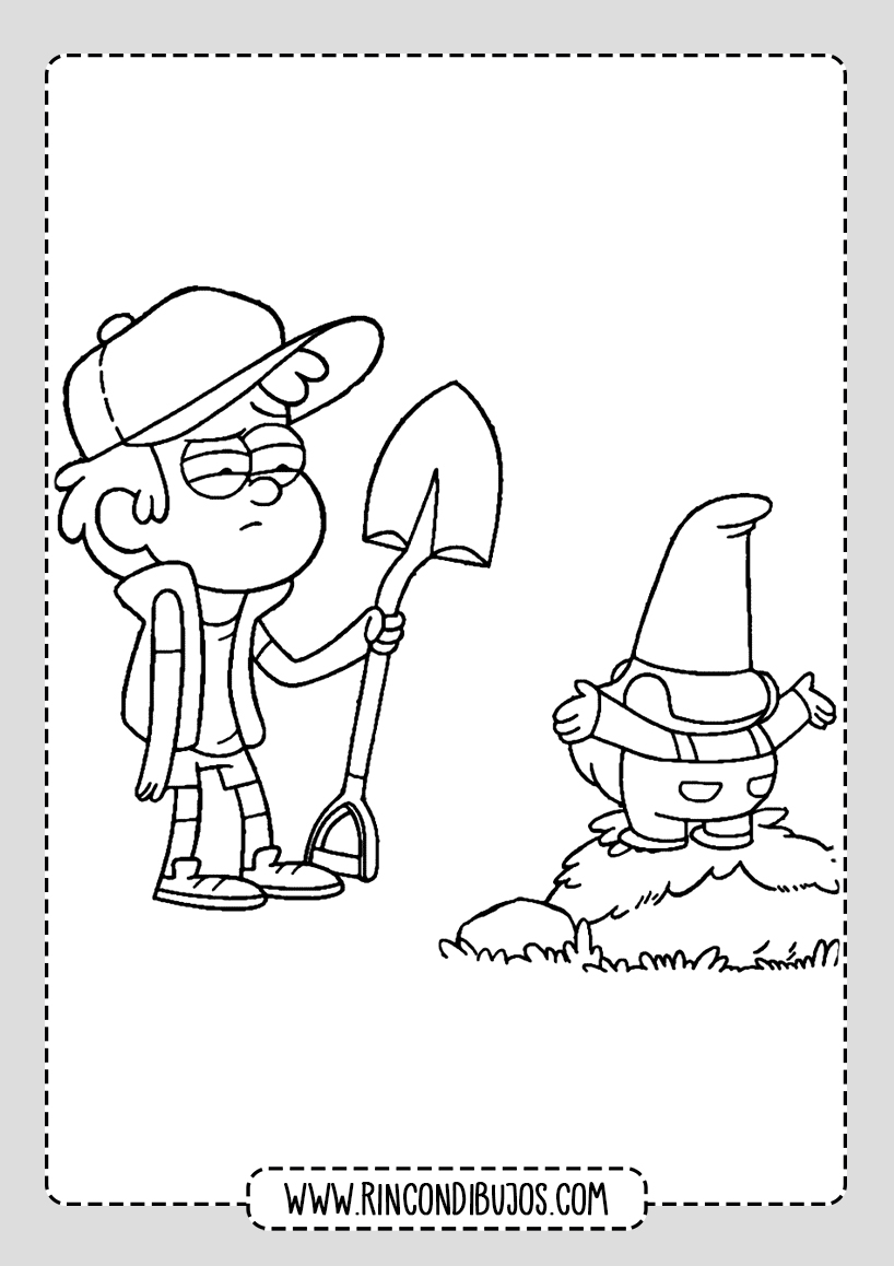 Gravity Falls drawings for coloring