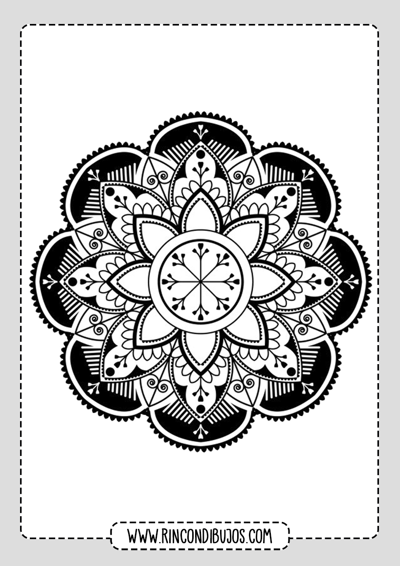 Mandalas Redondos Para colorear