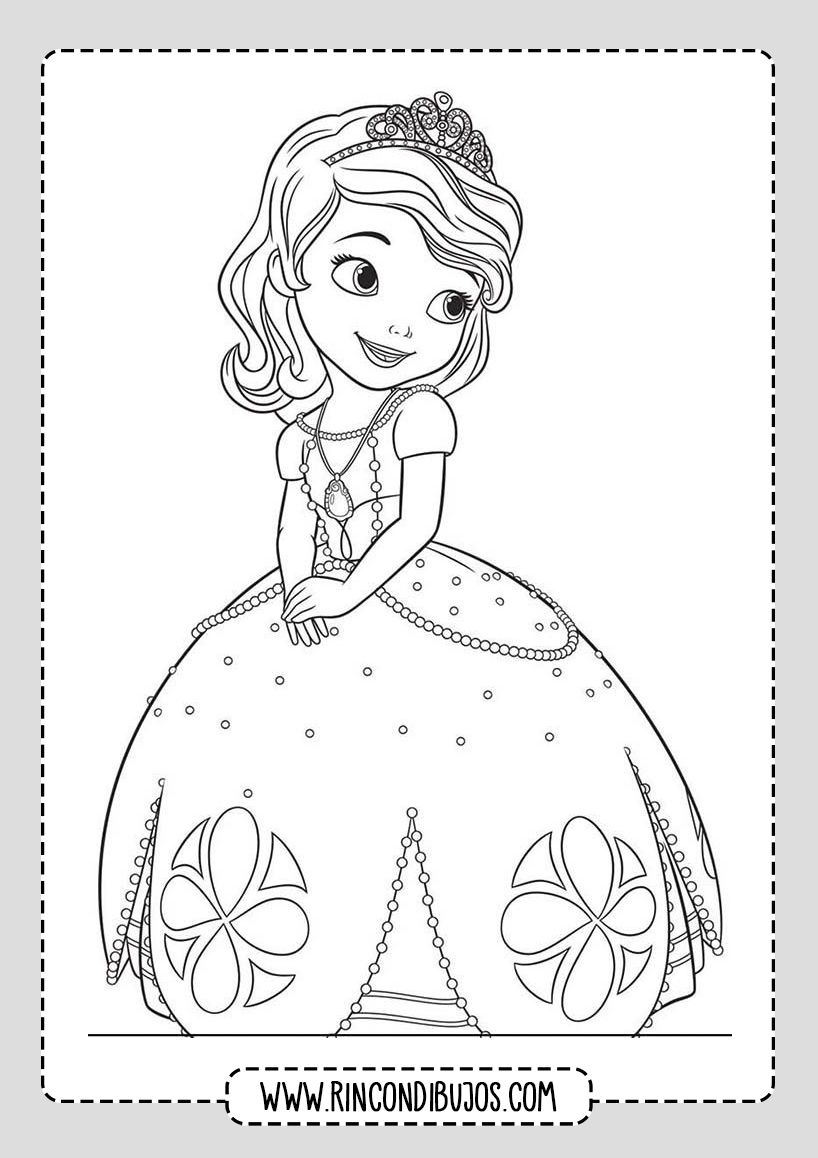 Princesa Sofia Para Colorear