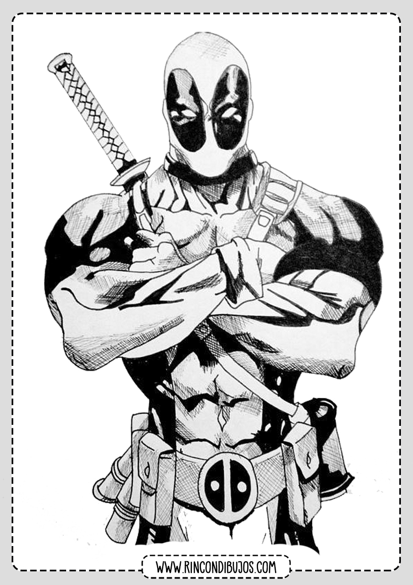 Como dibujar y Colorear Deadpool