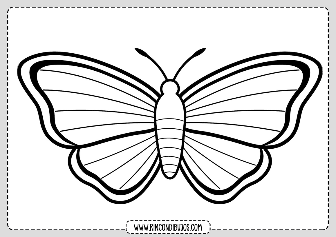 Dibujo Mariposa para Colorear