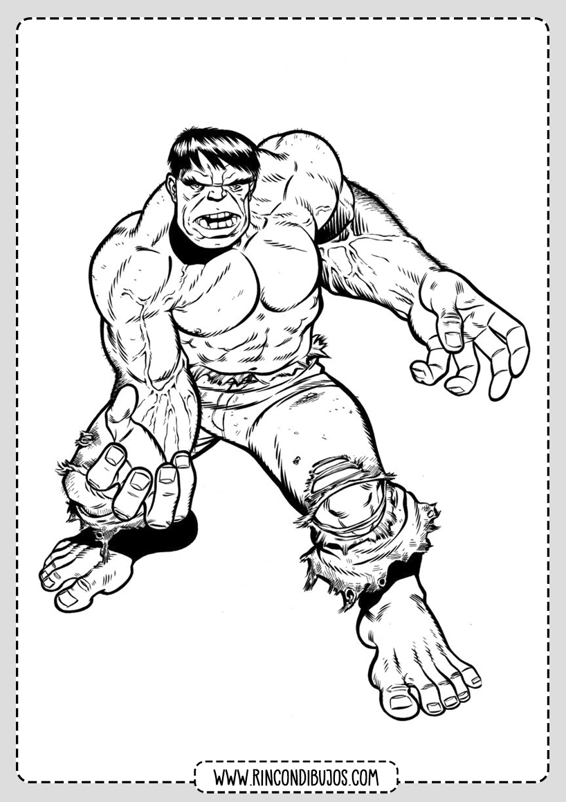 Dibujo de Hulk Colorear