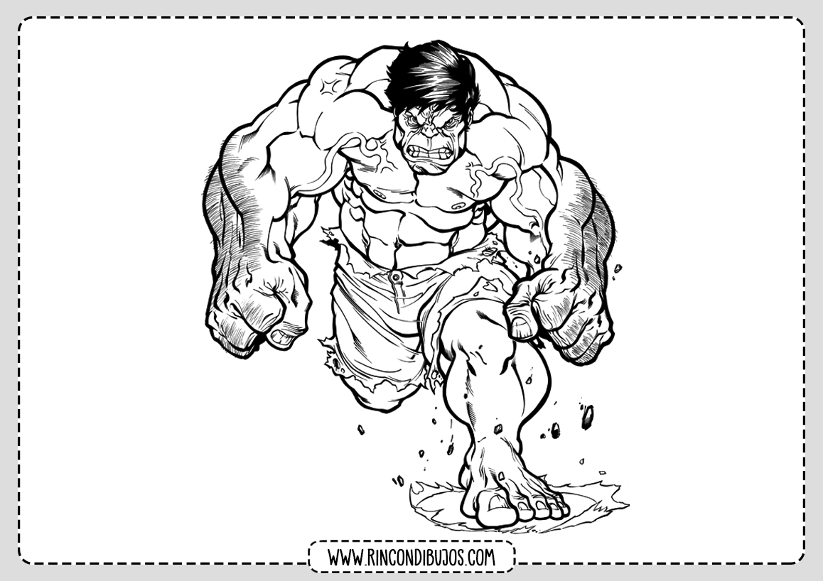 Dibujo de Hulk para Colorear