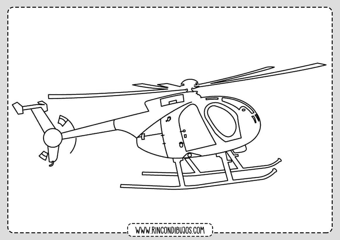 Dibujos de Helicopteros para pintar