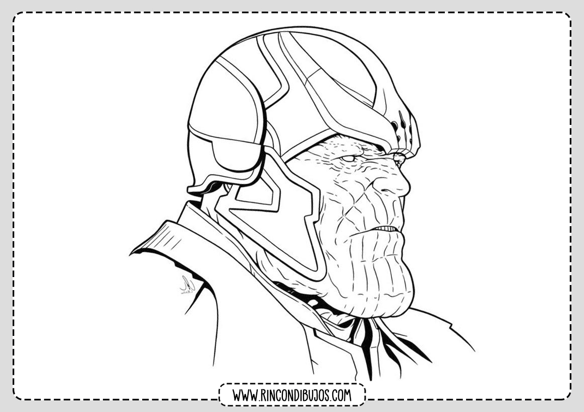 Dibujos de Thanos Imprimir y Colorear
