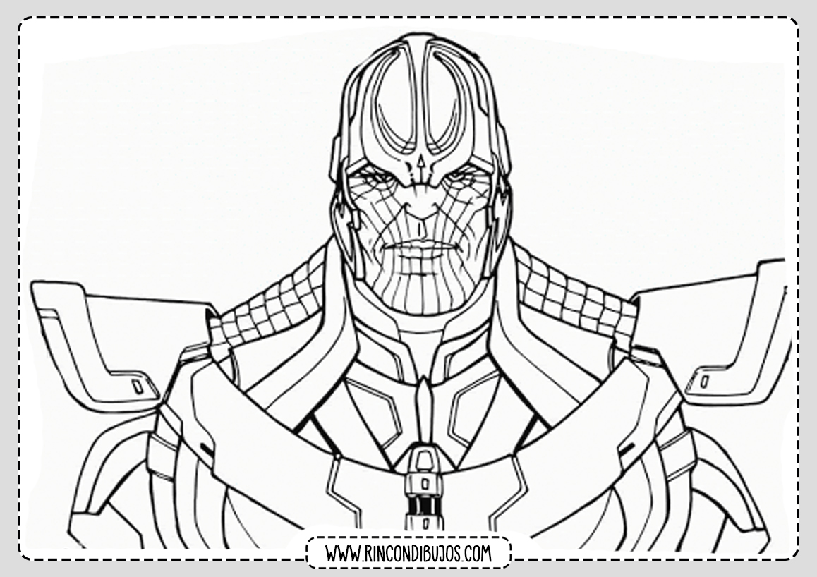 Dibujos de Thanos para Colorear | Dibujos de Marvel