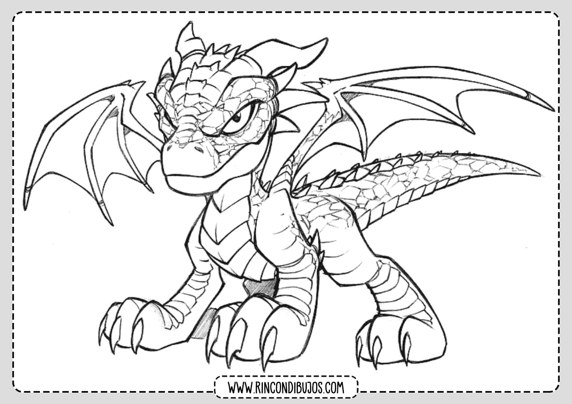 Dibujos de Dragones para colorear | Dibujos de Fantasía