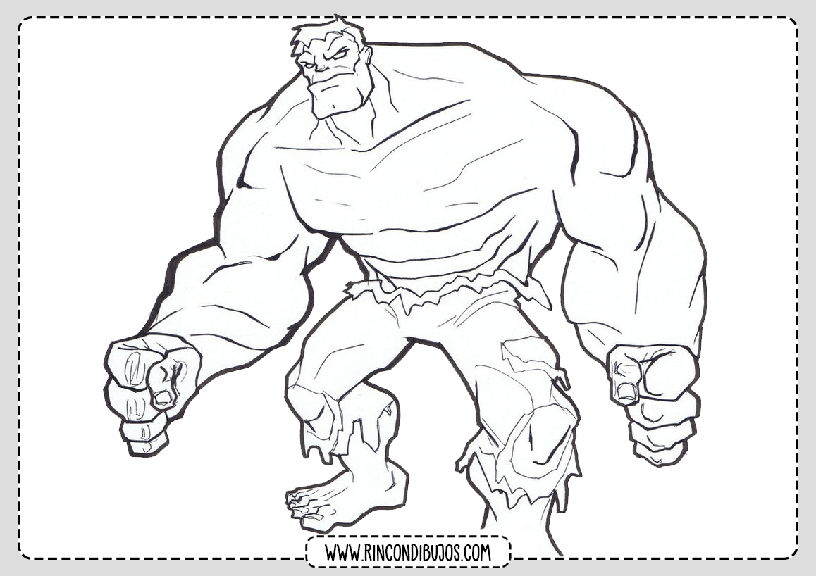 Hulk Colorear