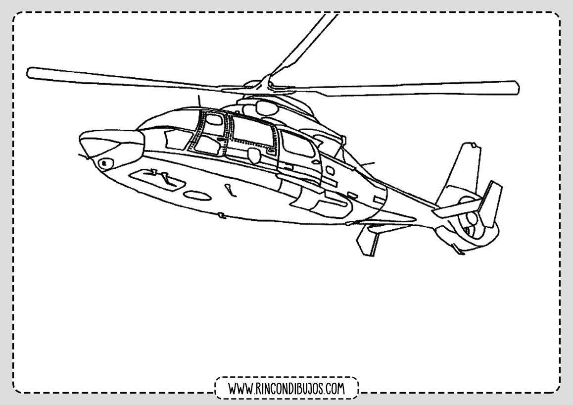 Pintar Dibujos de Helicopteros