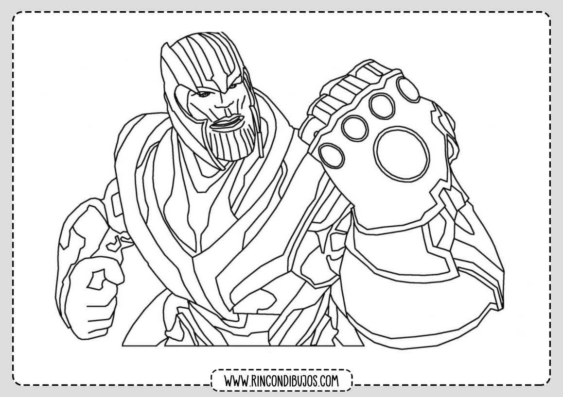 Pintar Dibujos de Thanos