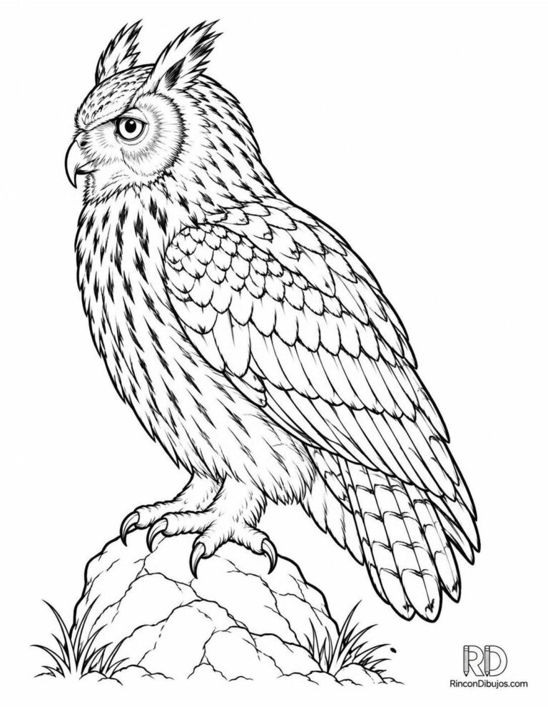 Dibujos de Búhos para Colorear