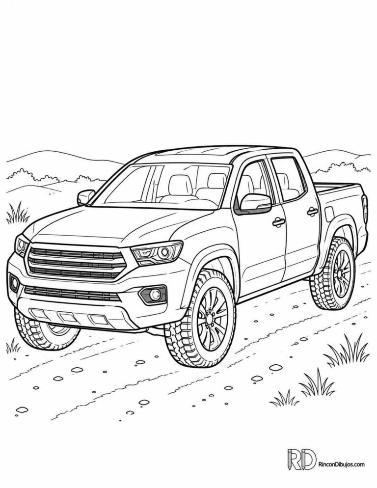 Dibujos de Camionetas para Colorear