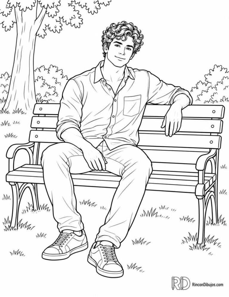 Dibujos de Chicos Guapos para Colorear