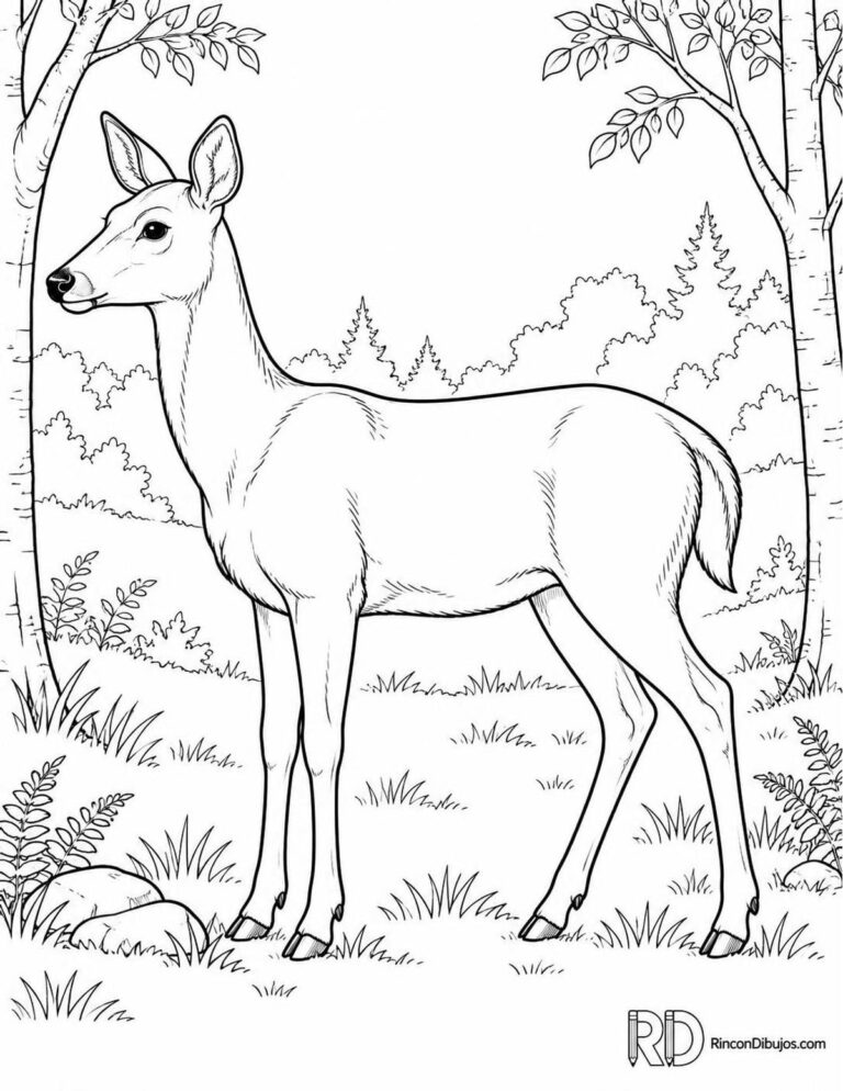 Dibujos de Ciervos para Colorear