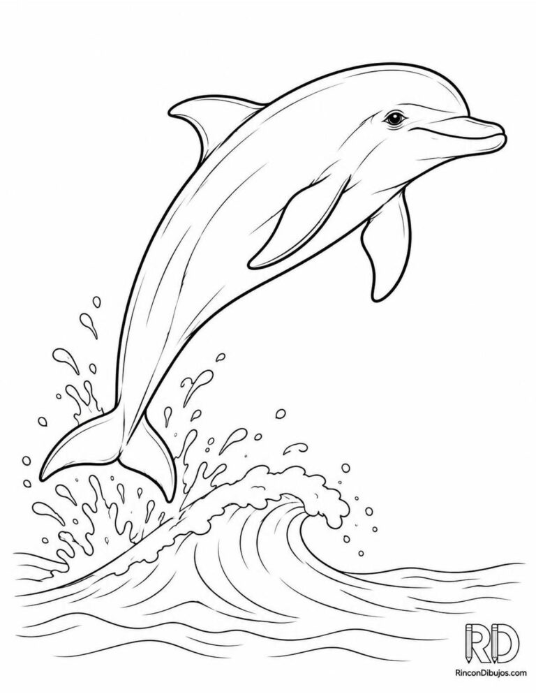 Dibujos de Delfines para Colorear