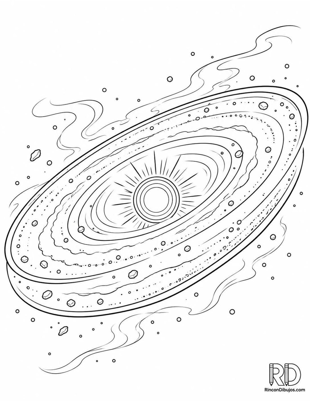 Dibujo de estrella joven para colorear Dibujo de estrella joven para colorear