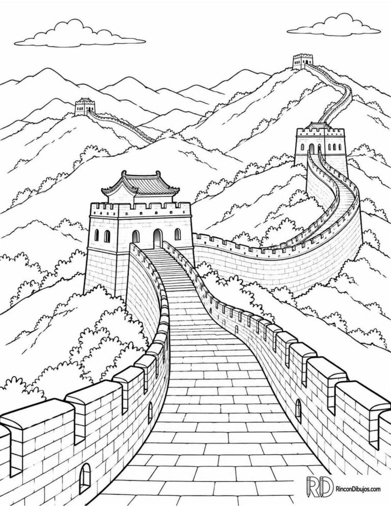 Dibujos de China para Colorear