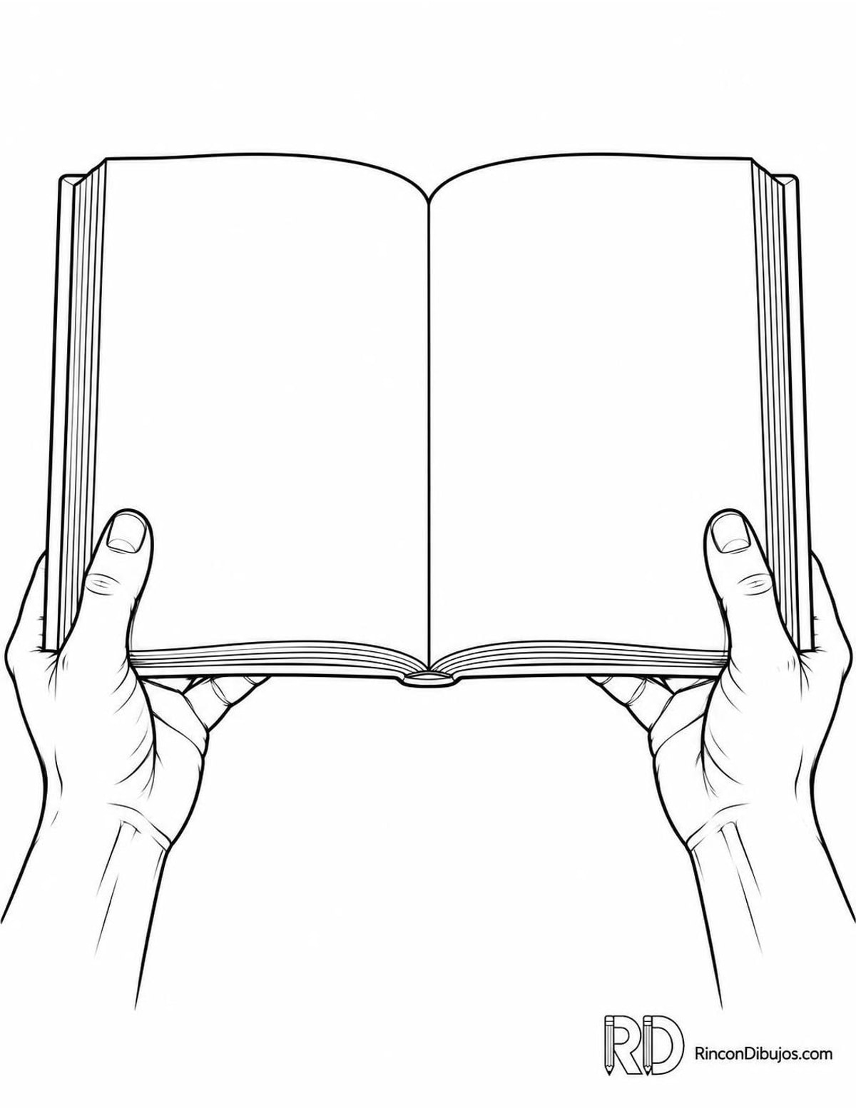 Dibujo de lectura para colorear