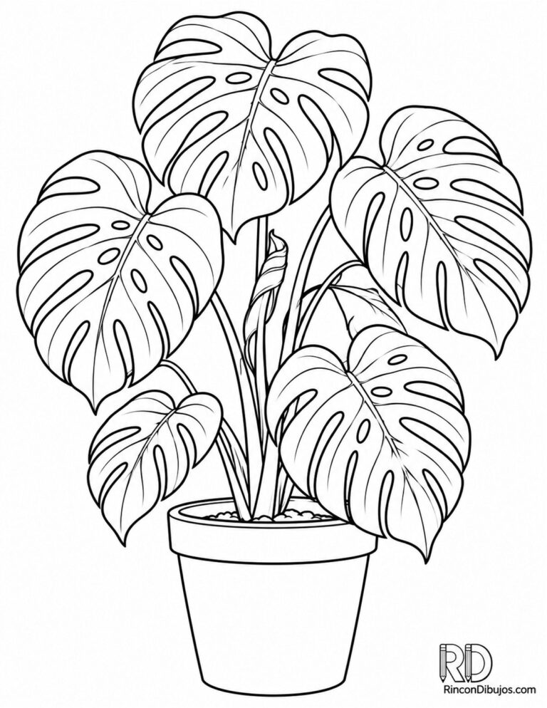 Dibujos de Plantas para Colorear